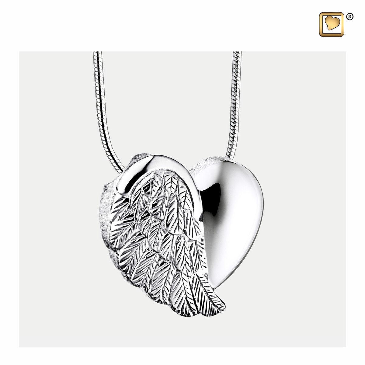 LoveWings Ashes Pendant Pol&Bru silver