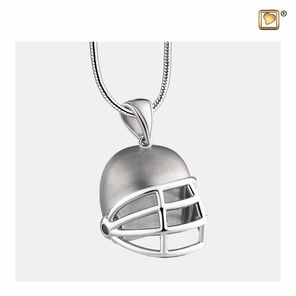 Foorball Helmet Ashes Pendant Pol&Bru silver